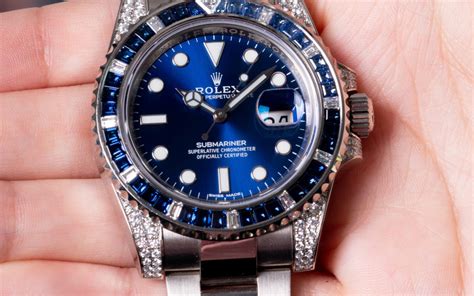 sapphire rolex replica|rolex submariner sapphire and diamond.